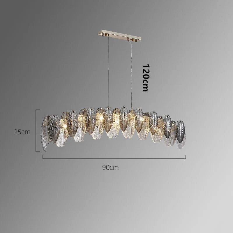 Lustre design arrondi à LED luxe