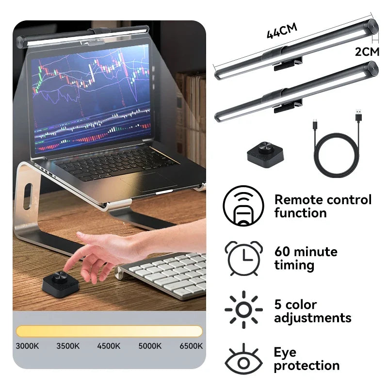 lampe de bureau portable usb avec lumière rvb ambiance