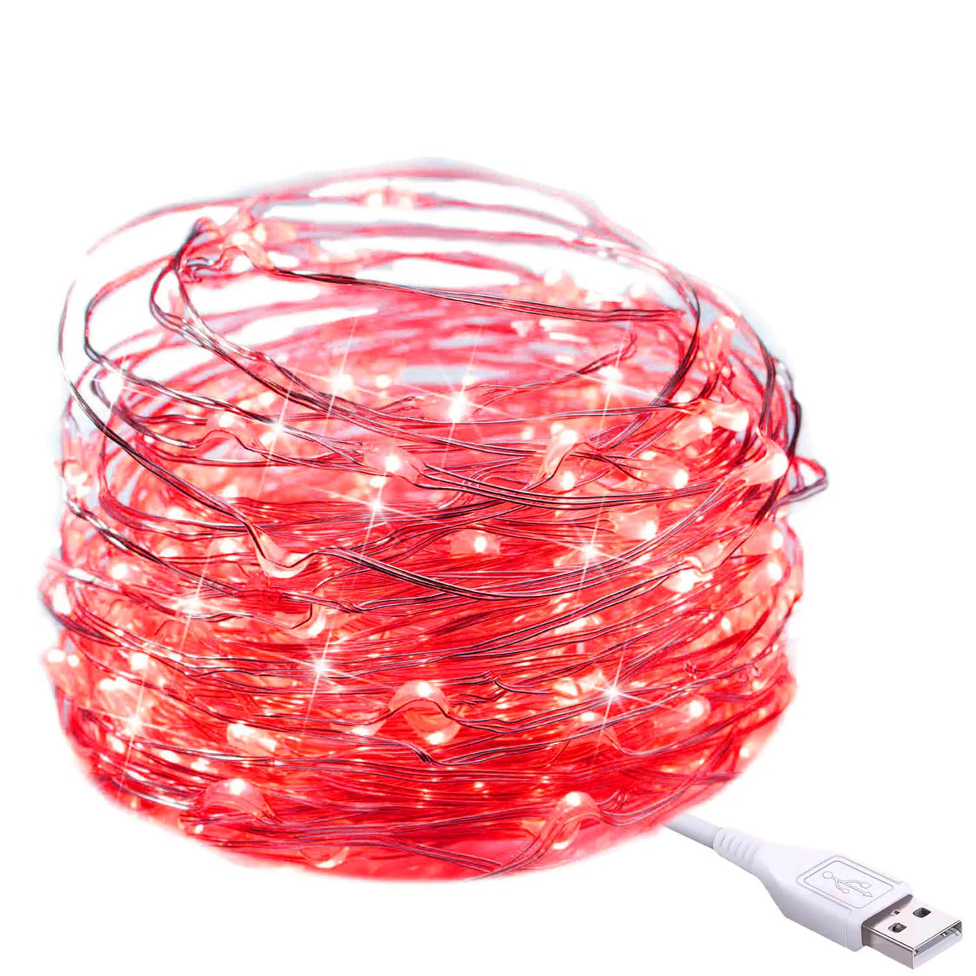 guirlande lumineuse led en fil de cuivre pour décorations festives