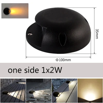 Outdoor floor lights, waterproof underground lights, led aisle, trail lights, stairs, hole-free garden lights, lawn steps