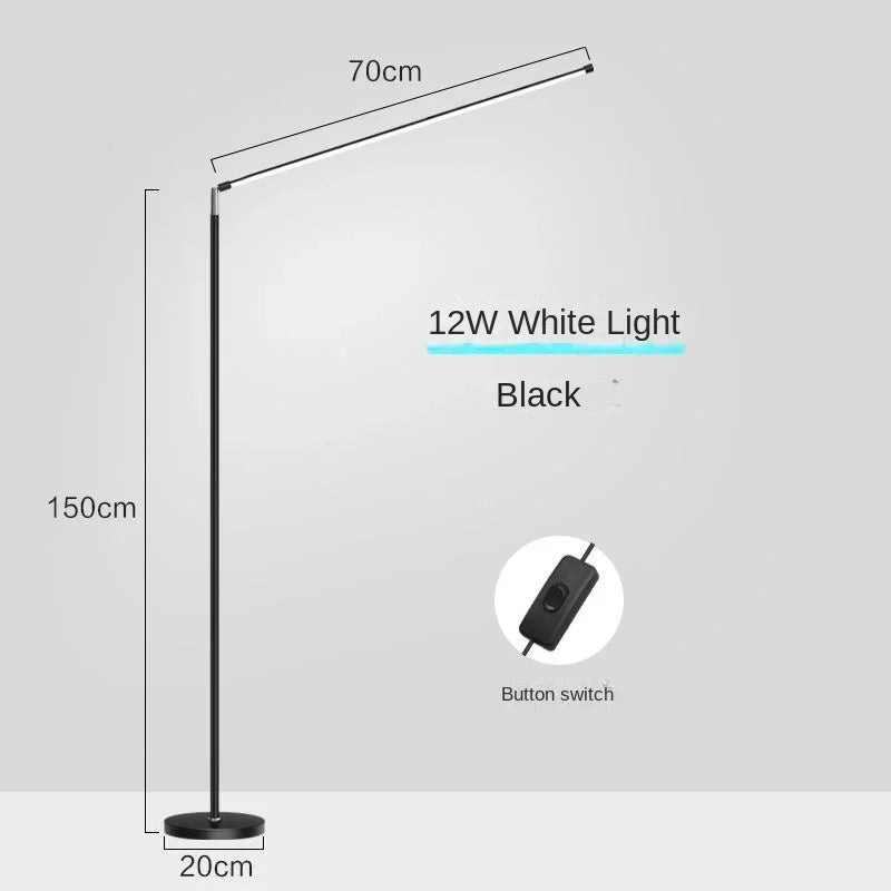 lampadaire led minimaliste super lumineux pour lecture