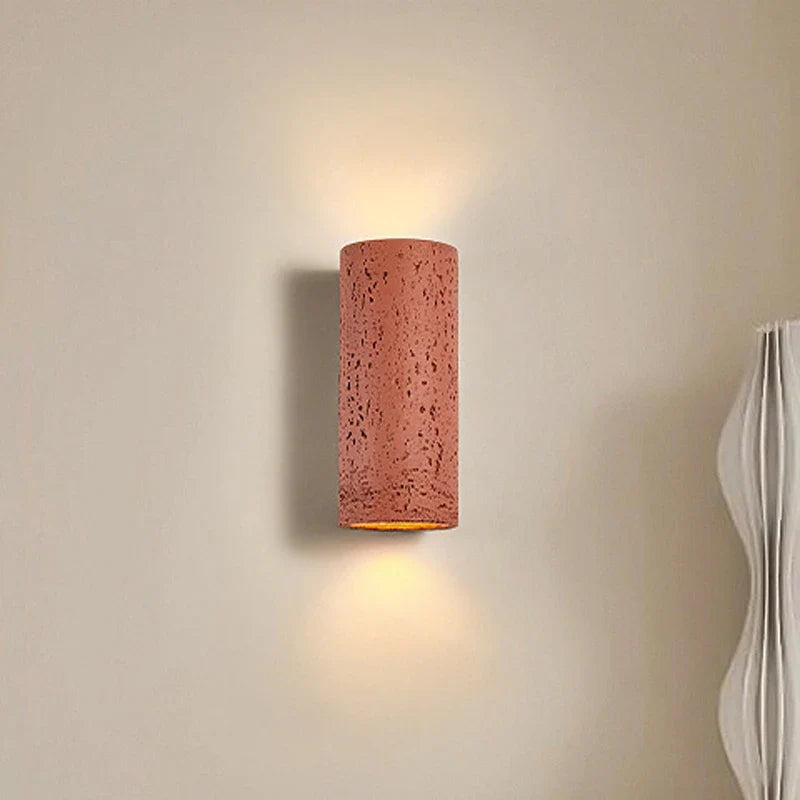 applique murale led en ciment style nostalgique décoration rétro wabi sabi