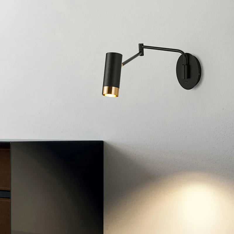 applique murale pliante led avec interrupteur bras long
