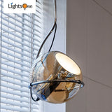 Rétro petite suspension salon lumière luxe créatif nostalgique bureau étude chambre suspension
