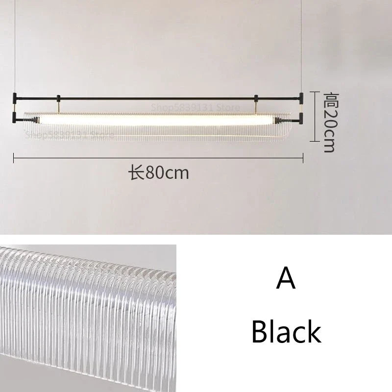 suspension minimalistes italiennes en acrylique led modernes
