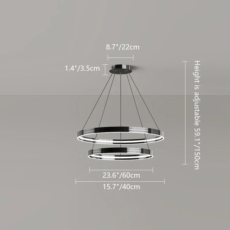 lustre moderne en métal pour éclairage intérieur élégant