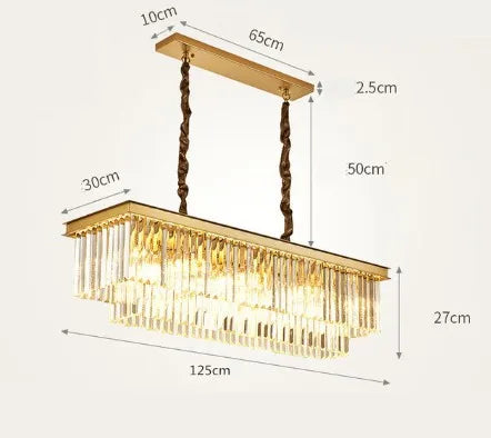 lustre en cristal design créatif pour décoration intérieure
