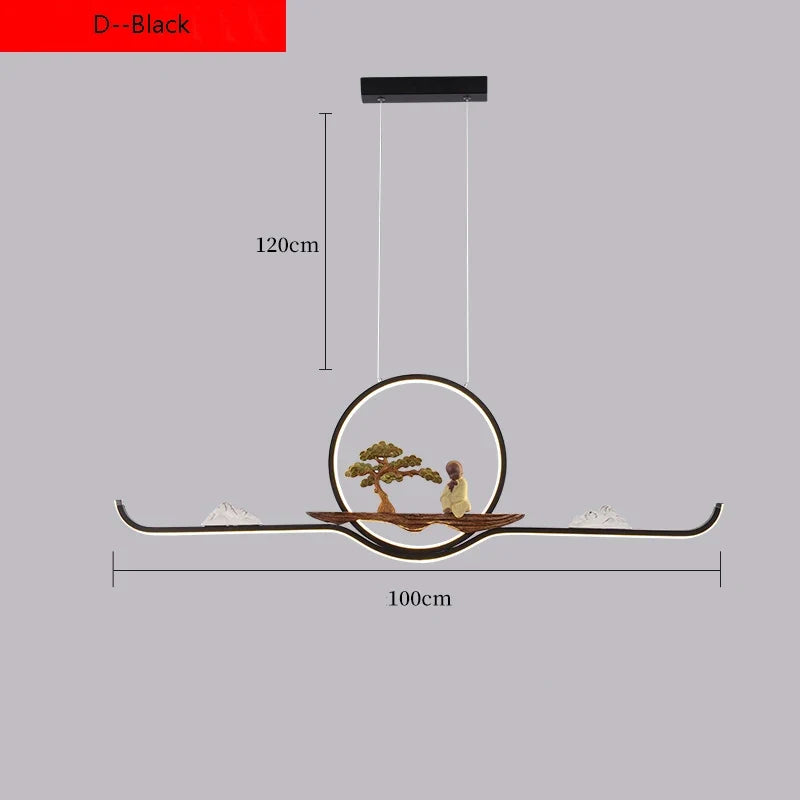 suspension de style chinois pour ambiance zen et moderne