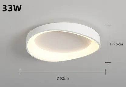 lustre circulaire à led design nordique moderne et créatif