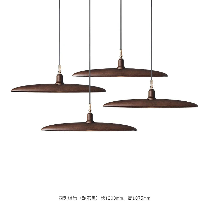 lustre en bois style nordique pour éclairage décoratif élégant