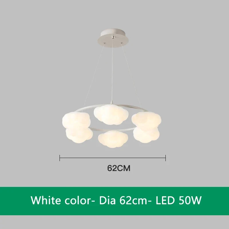 lustre en forme de nuage avec télécommande pour enfants