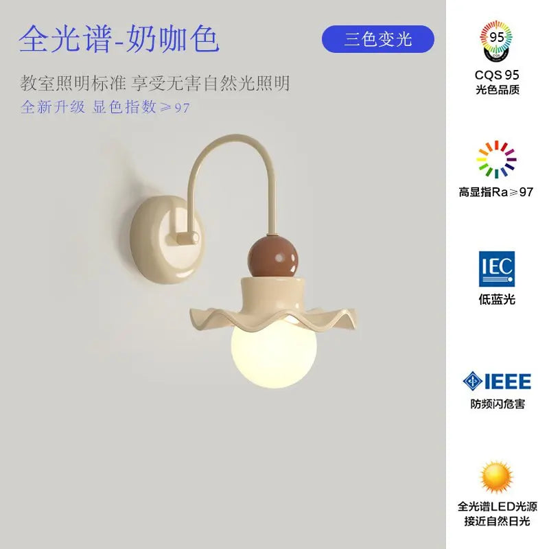 suspension led fleur style nordique pour décoration intérieure