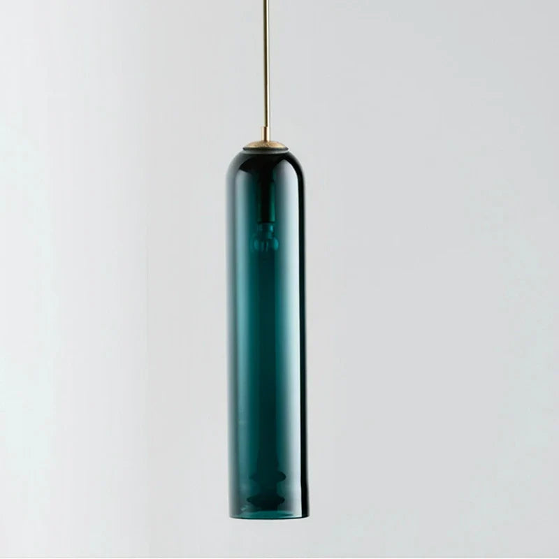 Suspension LED moderne en verre gris