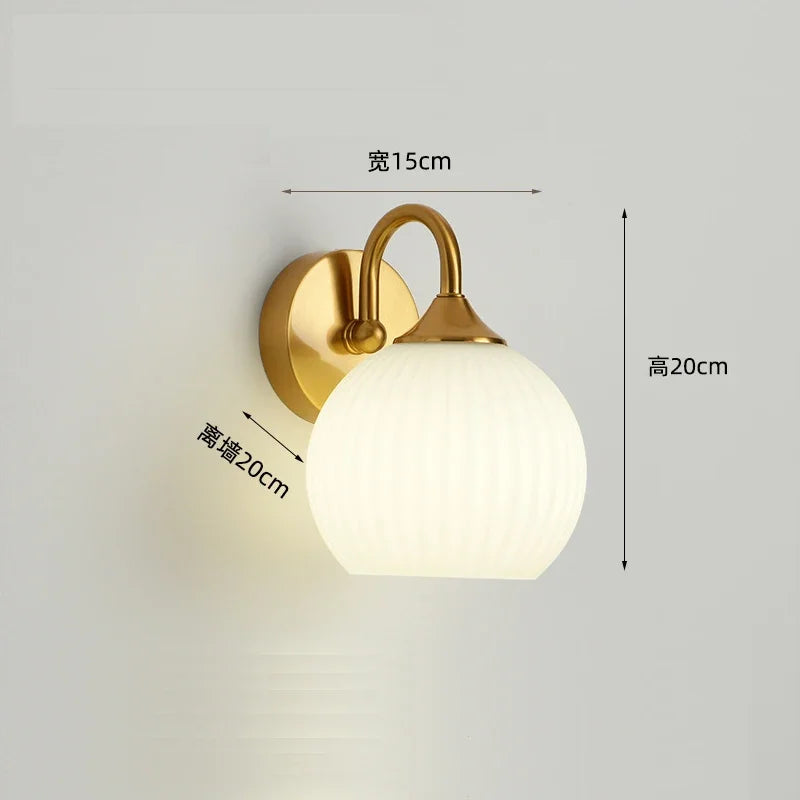 applique murale led en verre pour intérieur moderne