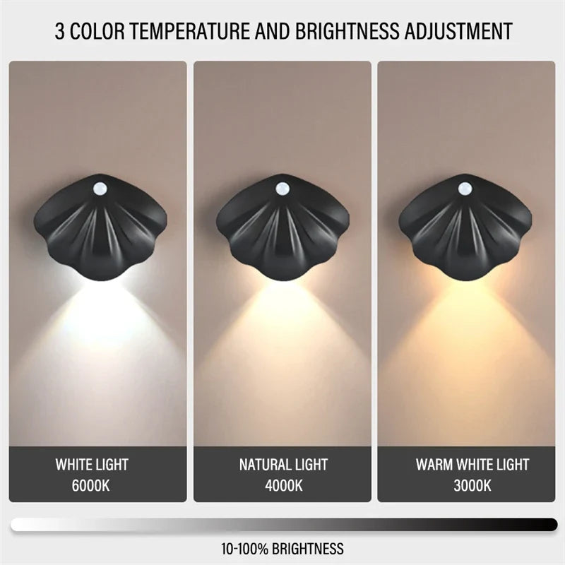 applique murale led intelligente sans fil avec capteur de mouvement usb