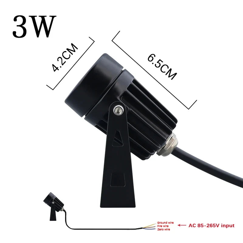 lampe led étanche pour éclairage extérieur jardin et sentier