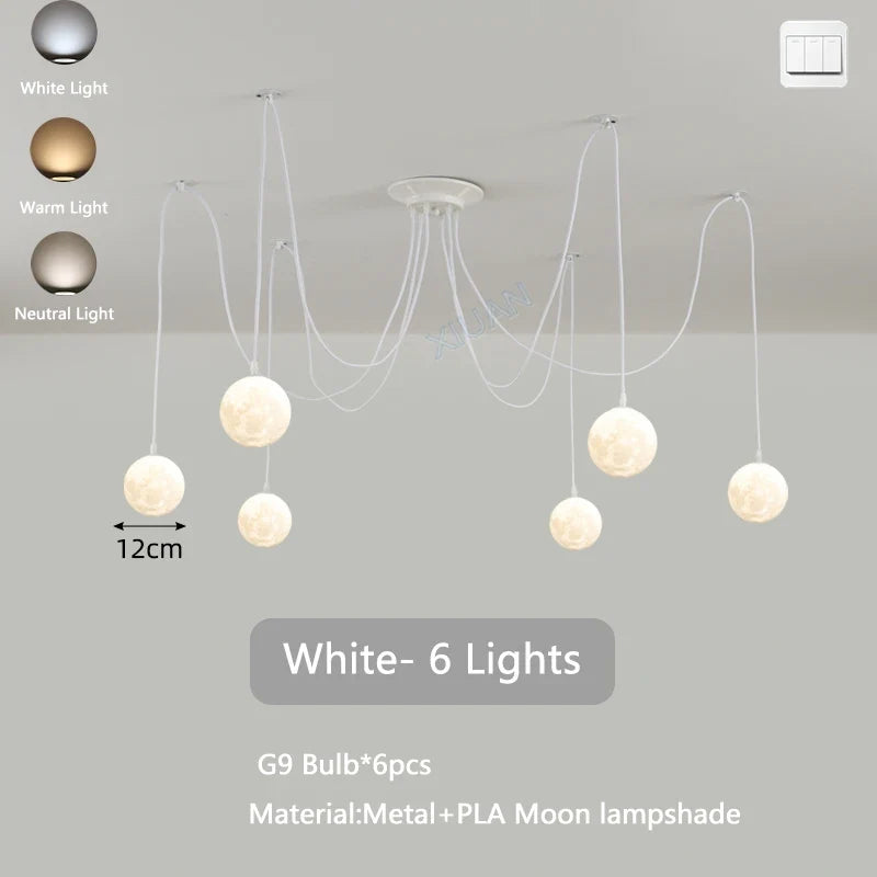lustre multi lumières suspendues style nordique pour commerces