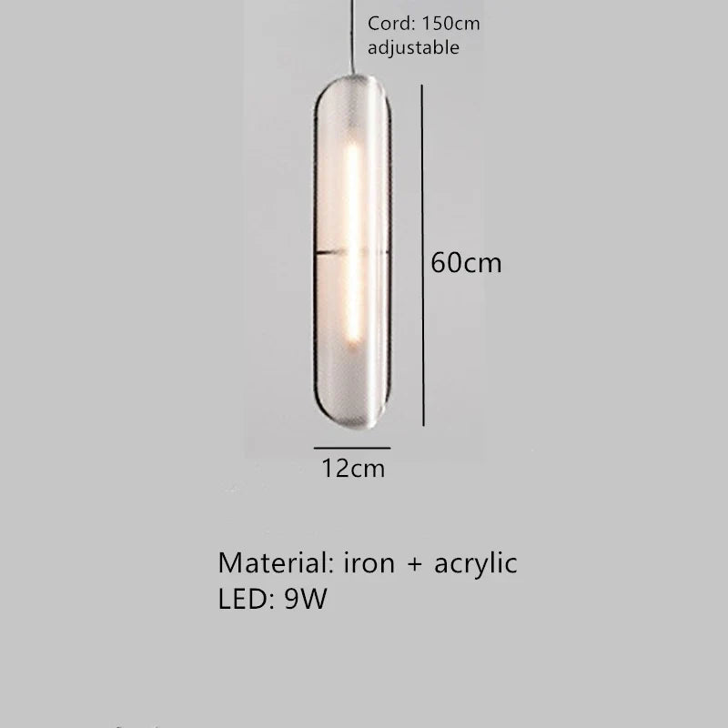suspension led moderne avec cordon chaud réglable