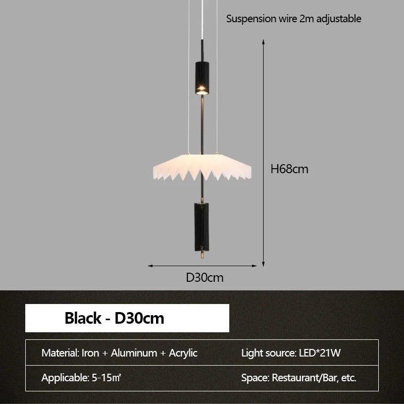 lustre minimaliste led art créatif pour intérieur moderne
