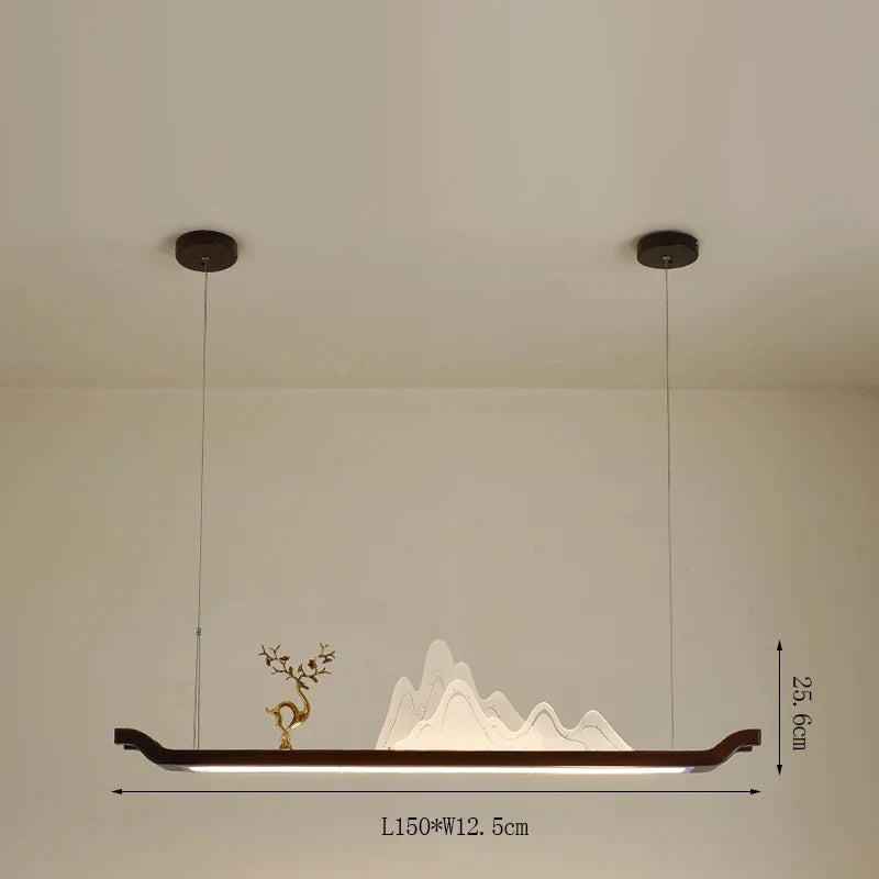 suspension chinoise en bois pour ambiance zen et économique