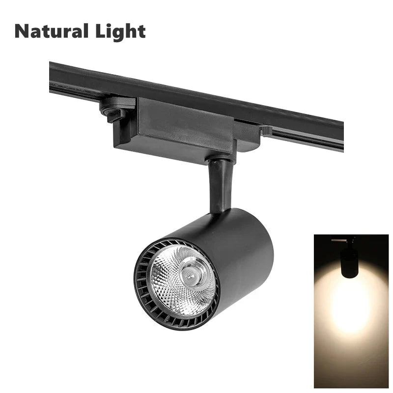 spot led rgb sur rail pour éclairage d'ambiance dynamique