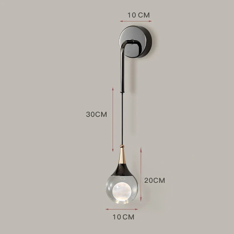 applique murale led créative en forme de méduse
