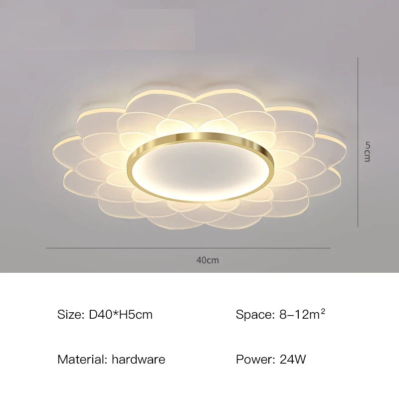 lustre moderne design floral pour décoration intérieure lumineuse