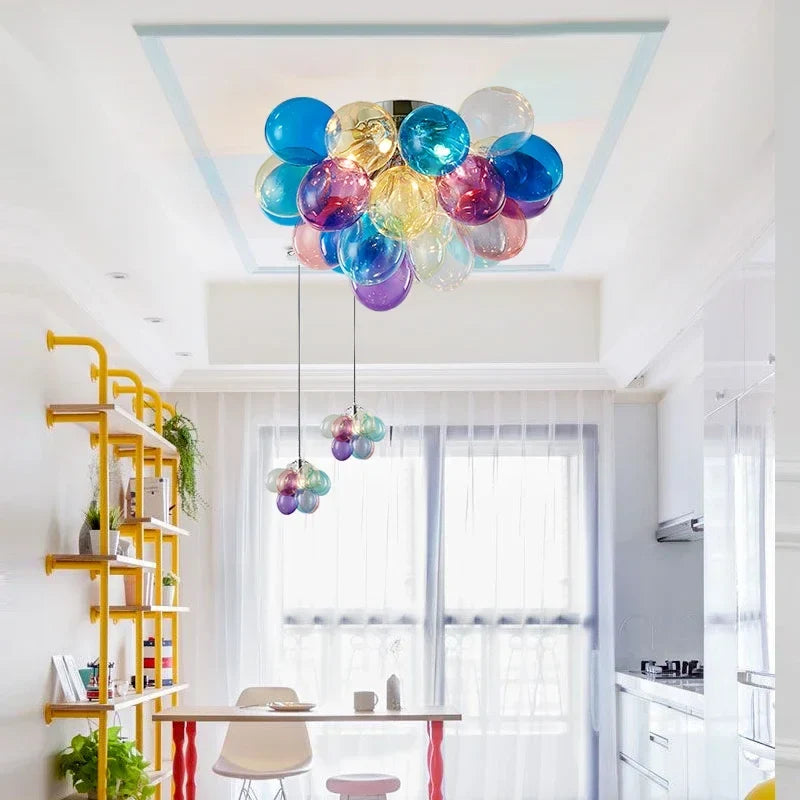 suspension moderne en verre créatif pour décoration intérieure