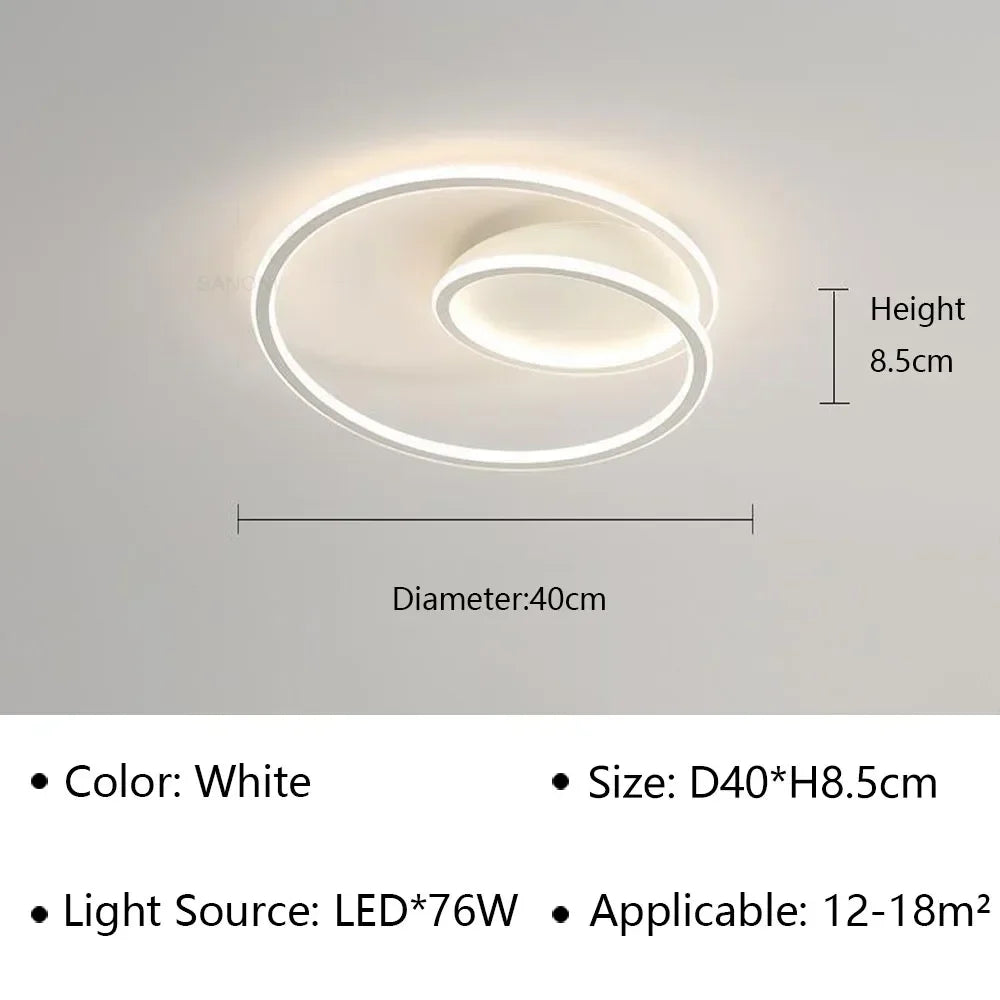 LED moderne Simple plafonnier allée Lustre pour salon salle à manger étude chambre décoration de la maison intérieur luminaire Lustre