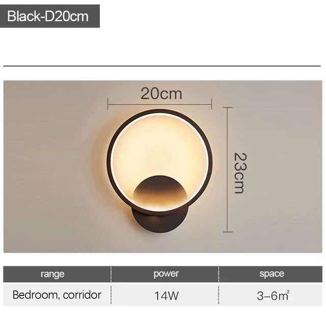 lampe led moderne en forme d'anneau pour intérieur
