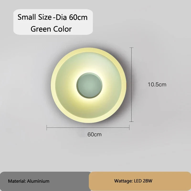 Modern Round Wall Lamps for Bedroom Bedside Living Room Wall Light Decorative Illuminaire 25cm 40cm 60cm Bar Stair Night Lamps