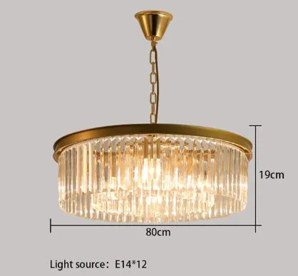 lustre en cristal suspendu pour éclairage intérieur design élégant