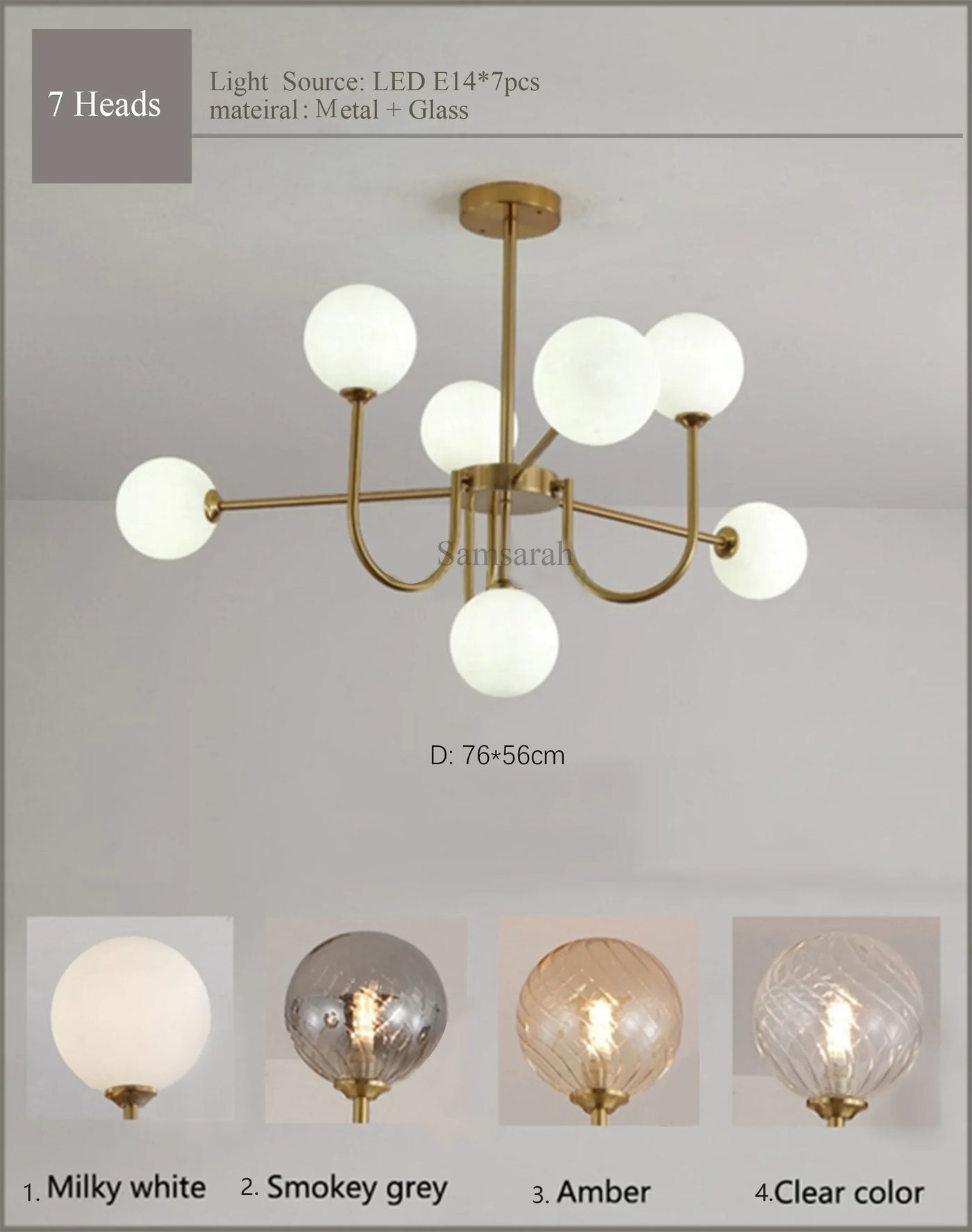 2024 New Pattern Creative U-shaped Magic Bean LED Pendent  Lamp For Living Room Bedroom Lobby Exhibition Hall