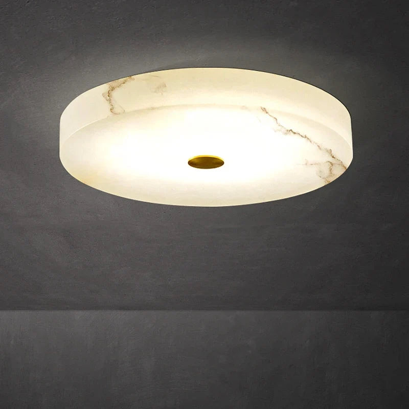 plafonnier circulaire en marbre luminaire nordique de luxe