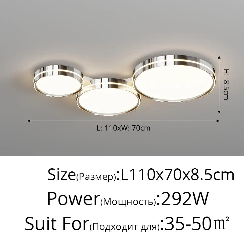 plafonnier led en fer forgé pour éclairage décoratif intérieur