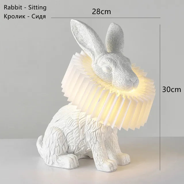 lampe de bureau lapin adorable à led pour enfants