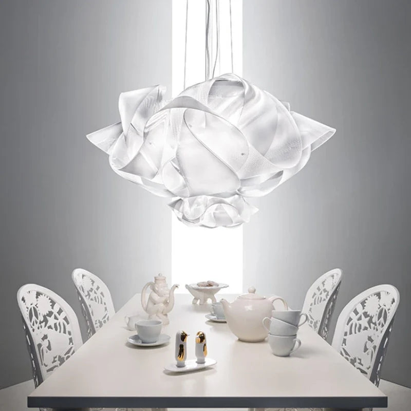 suspension Slamp italien Fabula blanche fleur