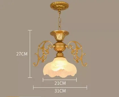 lustre rétro industriel en fer et verre créatif
