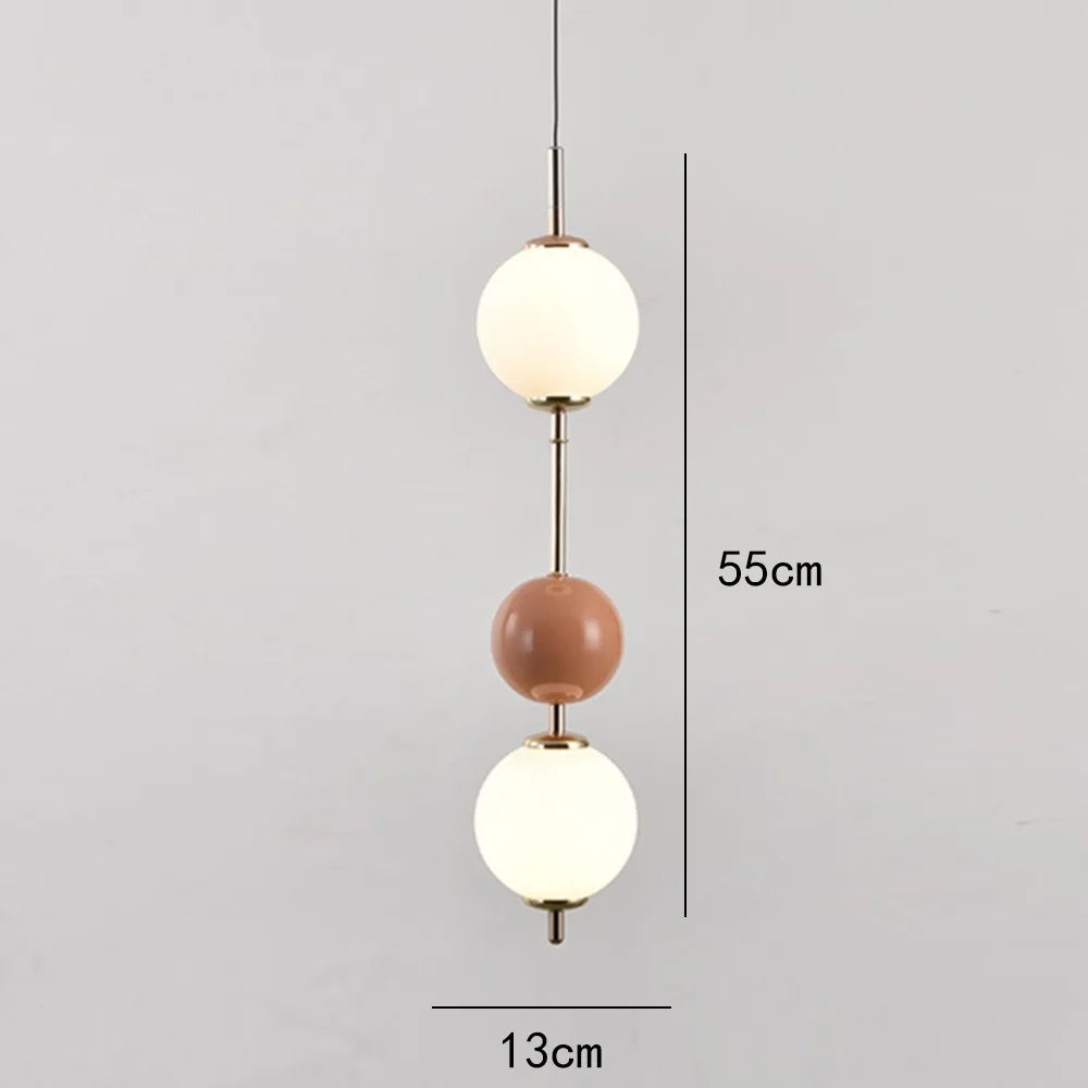 Glass Ball LED Pendant Light Ceiling Suspension Hanging for Living Dining Room Bedroom