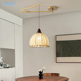 lustre wabi-sabi vintage avec tissu appliqué pliant