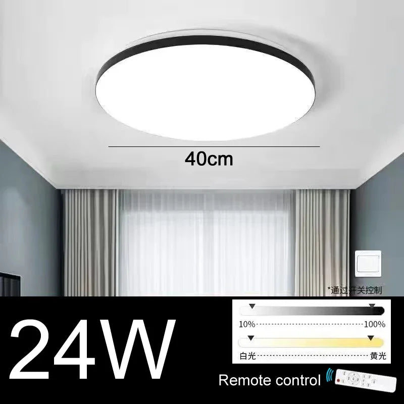 plafonnier led moderne ultra mince en acrylique pour un éclairage élégant