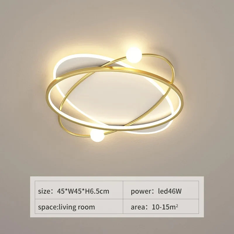 plafonnier led moderne avec télécommande pour décoration intérieure