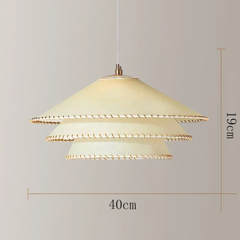lustre en tissu nordique pour décoration intérieure élégante