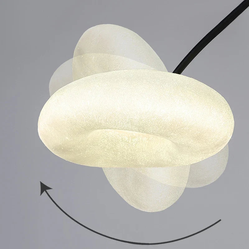 OUFULA pêche lampadaire nordique moderne famille salon à côté du canapé créatif nuage LED décoratif lampe sur pied