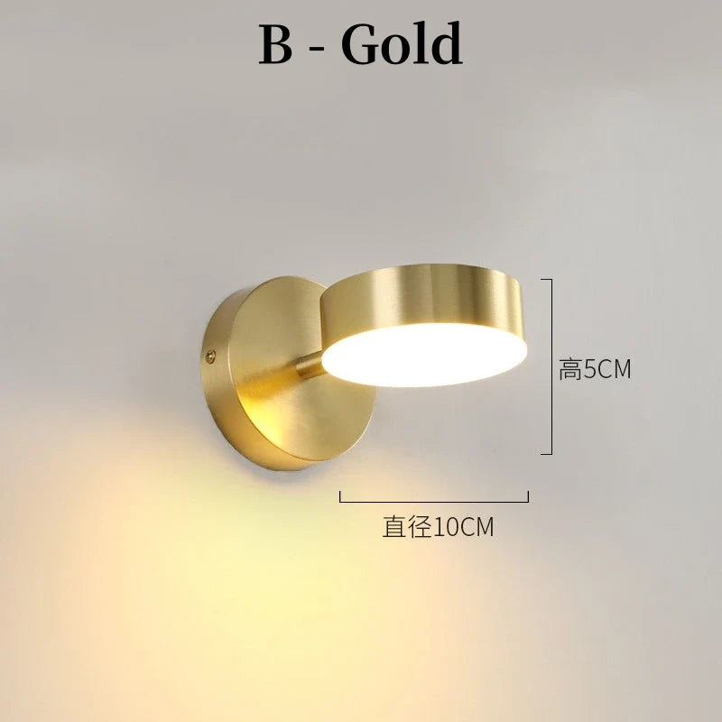 applique murale moderne à led avec interrupteur pour miroir décoratif