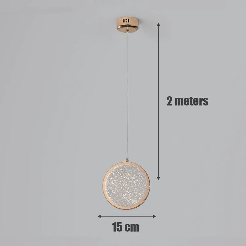 suspension led design pour intérieur de salon