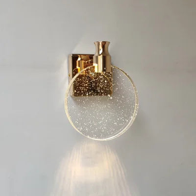 applique murale led de luxe en cristal décorative et veilleuse