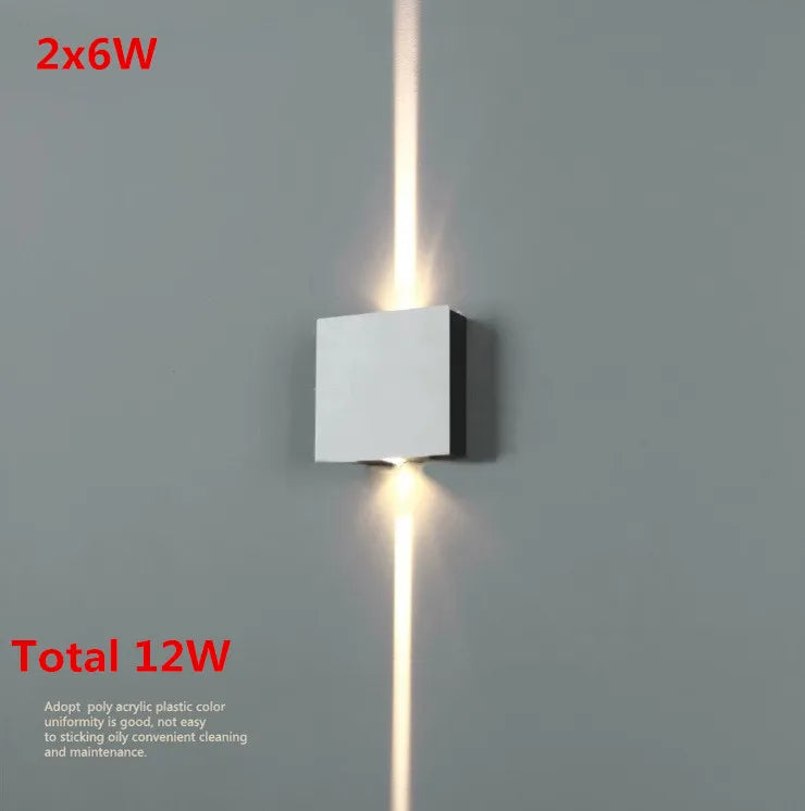 Applique murale LED carré minimaliste