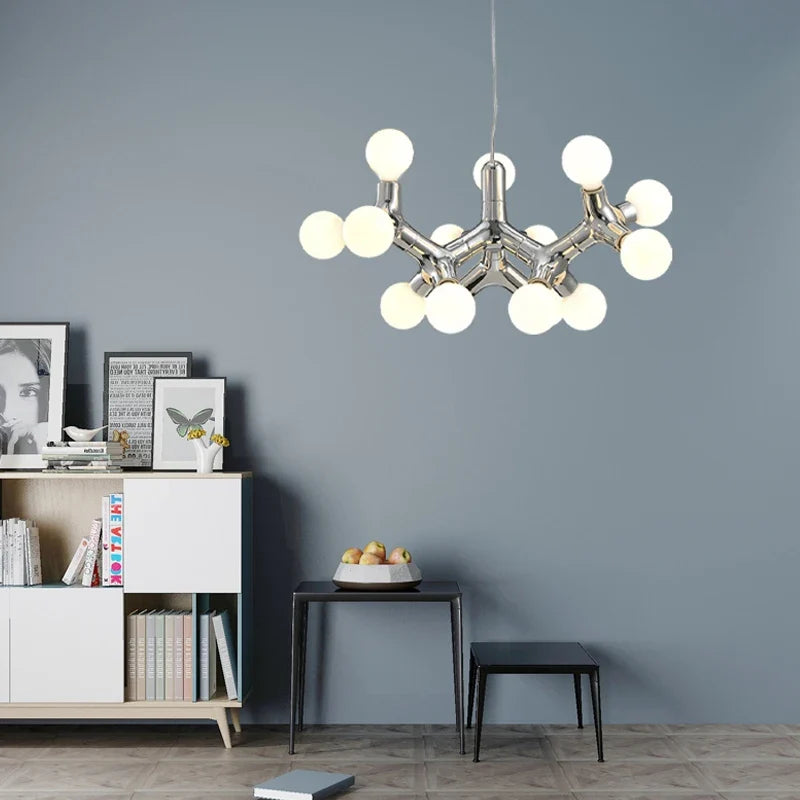 lustre design moléculaire nordique italien 	 2023 villa