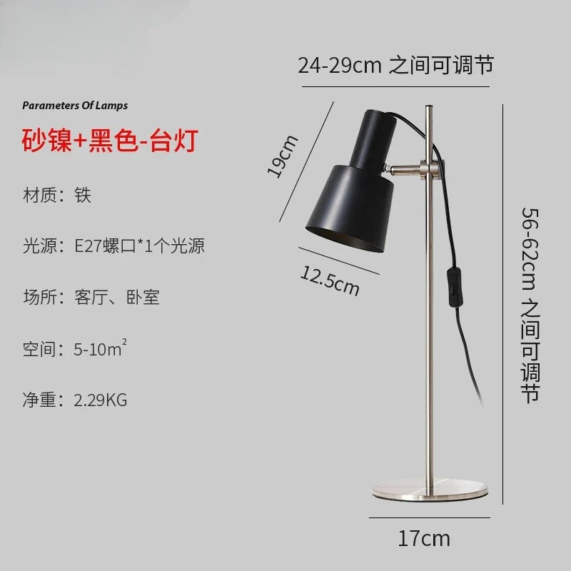 lampe de bureau réglable design rétro moderne led